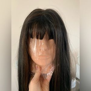 Fake hair brunette wig